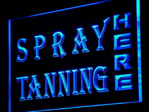 Spray Tanning Shop Lure Display Neon Light Sign